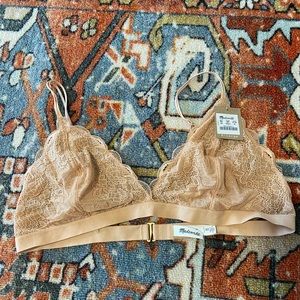 Madewell Lace Liana Triangle Bralette NWT